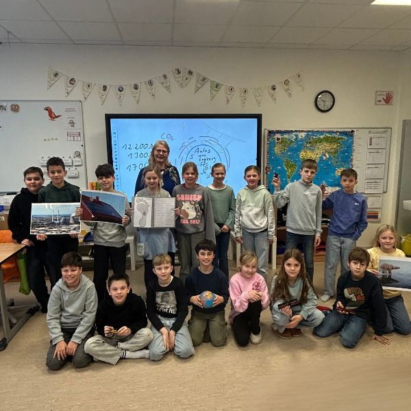 Klimaunterricht Stadtwerke Lingen mit Schülern einer Grundschule